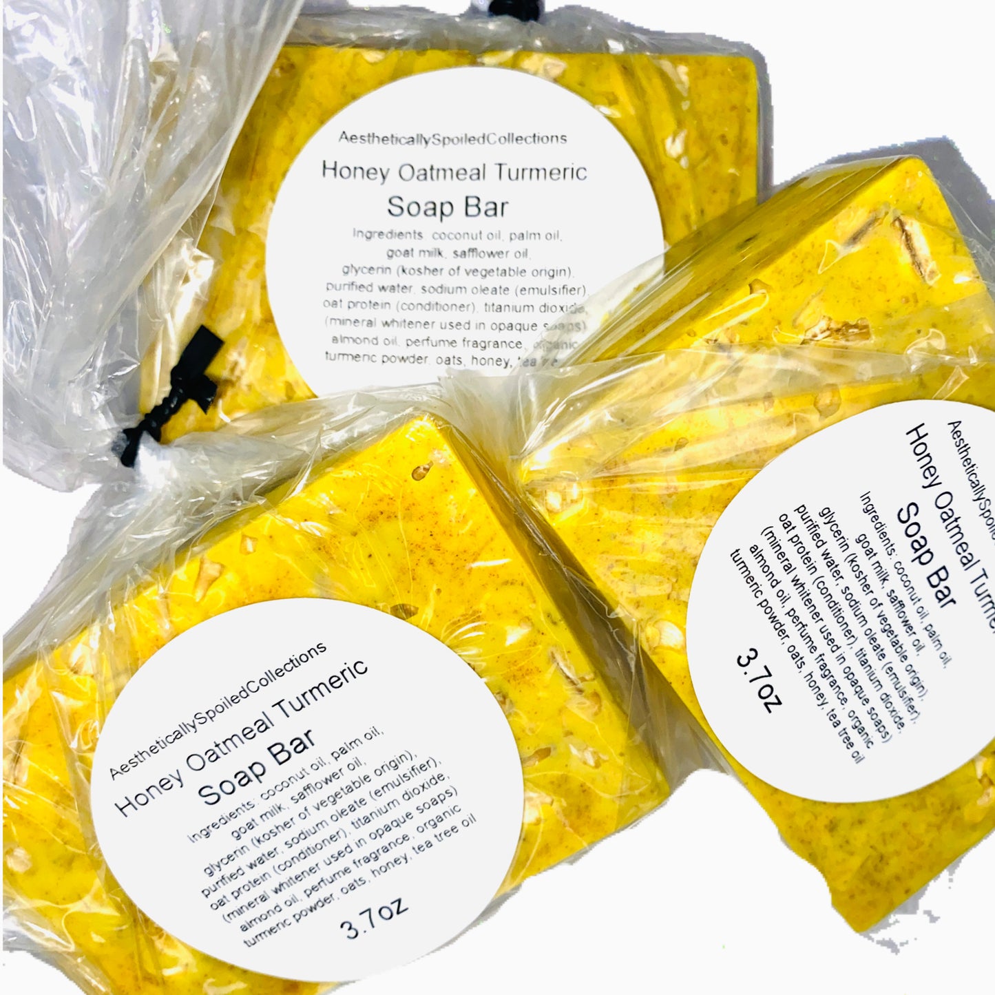 Honey Oatmeal Turmeric soap bar